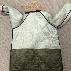 THE GREAT. reversible puffer jacket as is